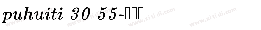 puhuiti 30 55字体转换